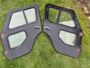 Jeep CJ5 Black full hard doors One Piece door fits FREE SHIPPING - Picture 1 of 11