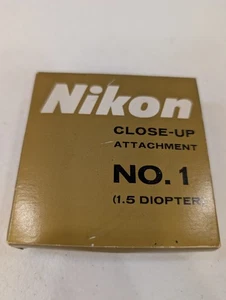 NIKON Close-Up Attachment No. 1 (1.5 Diopter) 52mm – Vintage Lens Filter Japan - Picture 1 of 5