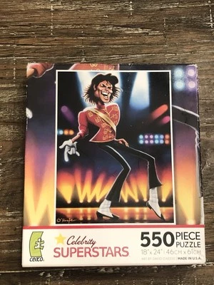 MICHAEL JACKSON Celebrity Superstar Puzzle Ceaco 550 pieces Pre-owned Great Cond - Image 1 of 2