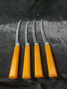Coltello vintage in bachelite Butterscotch (4 pezzi) #5 - Foto 1 di 3