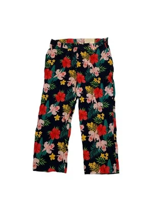 SOFT SURROUNDINGS Everglade Hibiscus NWT Womens Viscose Wide Leg Pants Sz PXL - Image 1 of 4