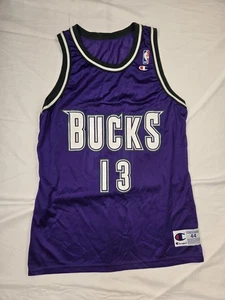 Camiseta deportiva vintage de los Milwaukee Bucks para hombre grande púrpura NBA baloncesto perro grande años 90 - Imagen 1 de 7