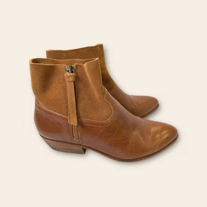 Botines Frye and Co de cuero marrón gamuza para mujer talla 6,5 M - Imagen 1 de 10