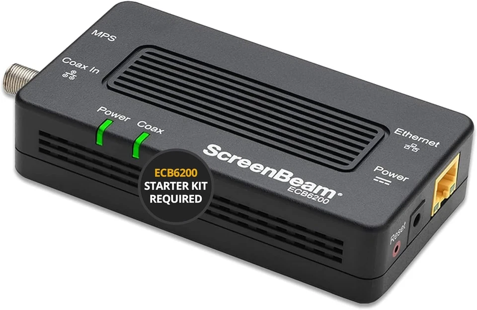 ScreenBeam Bonded MoCA 2.0 Network Adapter for High Speed Internet, Black  - Image 1 of 4