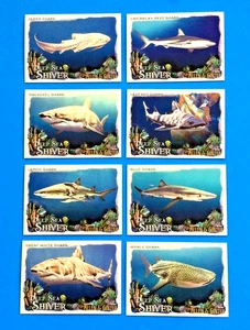 2021 TOPPS ALLEN  & GINTER . set of 15 .DEEP SEA SHIVER . VARIOUS  SHARKS . FISH - Picture 1 of 3