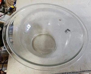 Vintage Pyrex mixing Bowl #325 2.5 qt. 10'' clear glass nesting bowl made USA BQ - Picture 1 of 4