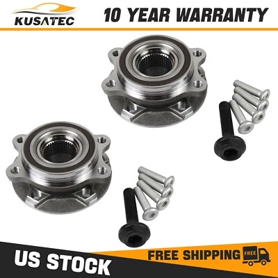 Pair(2) Front Wheel Hub Bearing Assembly For Audi A4 A5 Quattro A6 A7 Allroad Q5 - Image 1 of 4