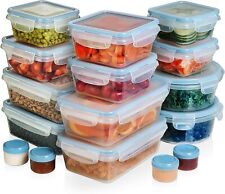 Shazo Huge Set (24 Pack) Food Storage Containers with Lids - Plastic Food $36.99