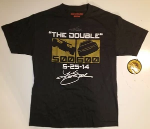 Kurt Busch Signed “The Double” Large Black Panic Switch Army T-Shirt 5-25-14 HTF - Picture 1 of 10