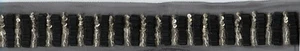 1&1/2" BLACK SILVER BEADED SEQUIN FABRIC TRIM 3&1/2 YARDS - Picture 1 of 1