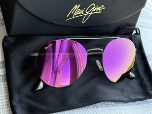 Maui Jim Pele's Hair MJ 814 24B Matte Gold Bronze Frame + Maui Sunrise Polarized - Bild 1 von 6