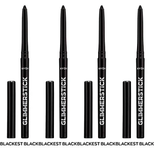 NEW Avon Glimmerstick Retractable Eyeliner - Blackest Black 0.28 g / SET OF 4 - Picture 1 of 12