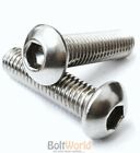 M3 M4 M5 M6 M8 Button Head Allen Screws Bolts A4 Marine Grade Stainless Steel