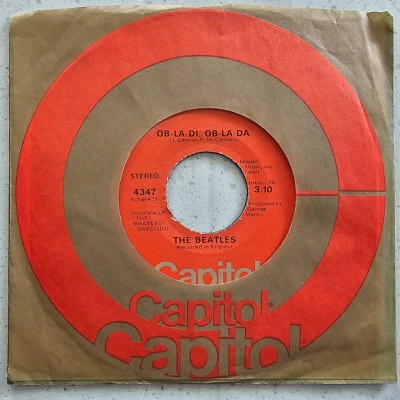 The Beatles – Ob-La-Di, Ob-La-Da / Julia - US Reissue Import 7" - Image 1 of 4