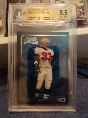 03 Bowman Chrome Earnest Graham Blue Refractor  Rc BGS 9.5 - Image 1 of 4