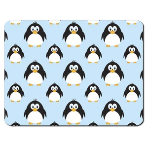 Pingouin Motif PC Tapis de Souris Ordinateur Cadeau Animal Bleu Mignon Drôle - Photo 1/1