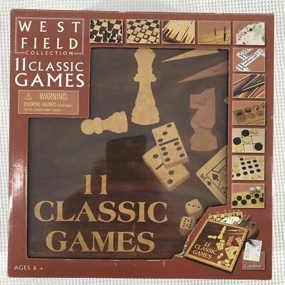 West Field Chess Collection 11 Classic Games Cardinal Chess Checkers & More NEW - Image 1 of 4