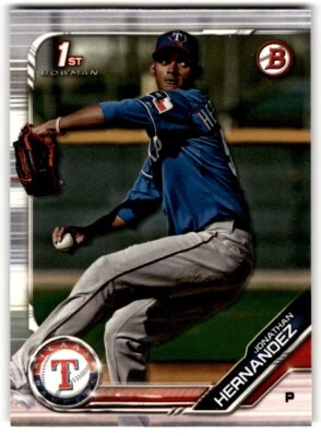 2019 Bowman Prospects Jonathan Hernandez #BP-119 Texas Rangers - Image 1 of 2