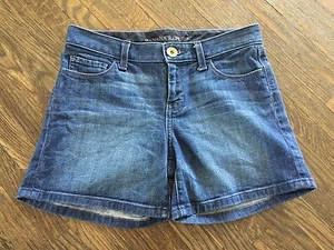 BANANA REPUBLIC Dark/Medium Wash 5 Pocket Denim Shorts Womens sz 24 Petite - Picture 1 of 5
