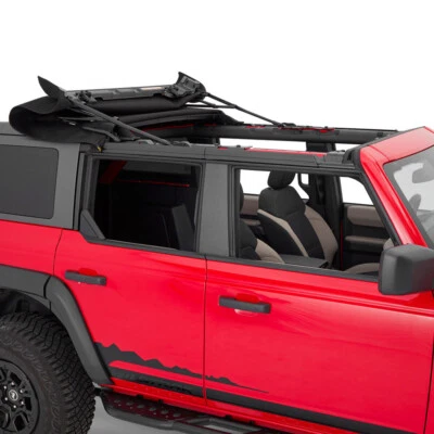 Top retráctil Bestop Skyrider sarga negra 4 puertas Ford Bronco con techo rígido 2021... Foto 1 de 4