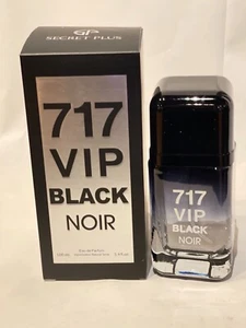 717 VIP BLACK NOIR LATIN edp for Men “212 VIP BLACK DIE HARD FANS” 3.4Oz - Picture 1 of 6