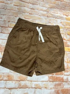 BNWT Boys Sz 12 Smart CoCo Brown Skateboard Print Anko Elastic Waist Board Short - Picture 1 of 1