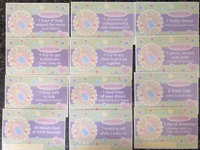 NEW MOM Coupons Happy Mother's Day Birthday Baby Shower Gift Set Of 12 - Image 1 of 3