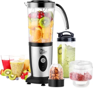 Frullatore Smoothie, 5 in 1 Mini Blender Frullatori Da Cucina, 220W Juicer per F - Foto 1 di 12