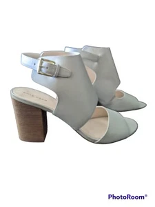 Cole Haan Womens Kathlyn Bootie New Size 10 Grey Peep Toe Block Heel - Picture 1 of 5