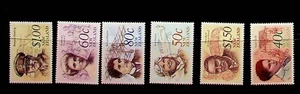 NEW ZEALAND Sc 987-92 NH ISSUE OF 1990 - FAMOUS PEOPLE - AVIATION - Picture 1 of 1