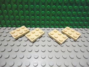 Lego 4 Tan 2x3 base plate NEW - Picture 1 of 1