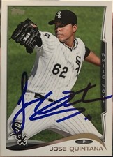 2014 Topps - #315 Jose Quintana IP Autographed Card