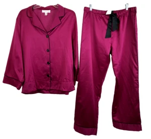 NWT XL Oscar de la Renta pink label 2 Pc PJ Set Le Smoking - Picture 1 of 5