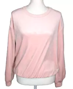 UGG Women's Small Pink Crew Neck Top Fleece Long Sleeve Sweater - Picture 1 of 5
