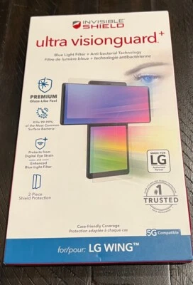 NEW ZAGG InvisibleShield Ultra VisionGuard+ Screen Protector for LG Wing 5G - Image 1 of 2