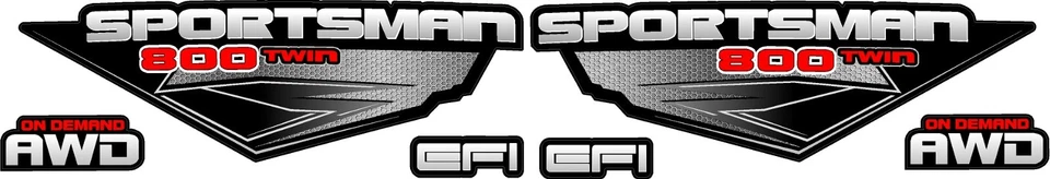 2007, 2008, Polaris Sportsman 800 ATV этикетка набор 4 x 4 - Изображение 1 из 1