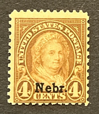 Travelstamps: 1929 US  Stamps Scott #673 Martha Washington MOGVLH, 4cents - Image 1 of 4