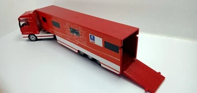 Majorette MAN PEUGEOT 206 WRC Team Truck 1/64 (10.2 Inches) Open  Door - Image 1 of 4