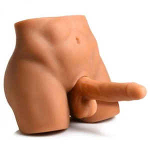 Curve Toys Jock Male Masturbator With Thrusting Dildo - Light - Picture 1 of 12