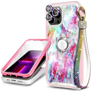 Für iPhone 15 Pro Max 14 13 12 11 Plus Mini Hülle Integrierter Displayschutz Cover - Bild 1 von 13
