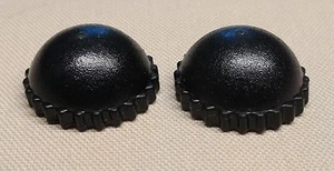 x2 NEW Lego Black Minifig Headgear Cap Knit Hat For City Town Minifigures - Picture 1 of 1
