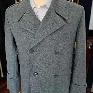 Vintage Double Breasted Swiss Medic Coat 38R Usa - Picture 1 of 21