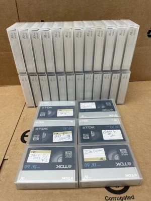 LOTE DE 30 CINTAS DE VIDEOCÁMARA TDK DVM60 MINI DV USADAS UNA VEZ LOTE B Foto 1 de 3