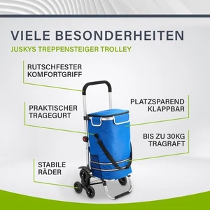 3 IN 1 Einkaufstrolley Trolley 56L Einkaufstrolley klappbar zum Shopping Trolley - Bild 1 von 8