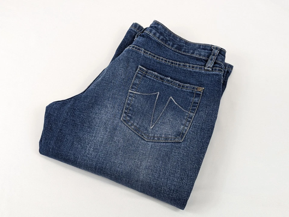 Jeans Sergio Valente Mujer 8 Bota Denim Bordado 29x33 Diseñador Foto 1 de 4