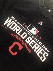 Majestic Cleveland Indians, Serie Mundial 2016, Camiseta Manga Corta Talla 4xlt - Imagen 1 de 10