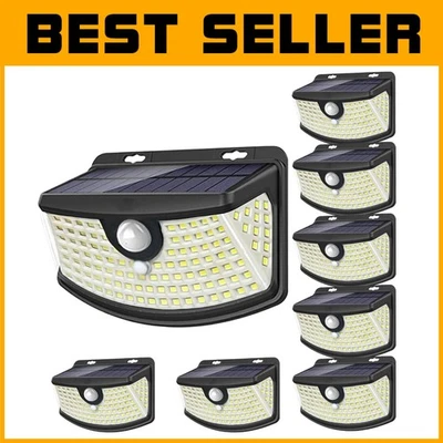 Solar Motion Sensor Lights 120 LEDs,  Waterproof, 8-Pack - Image 1 of 4