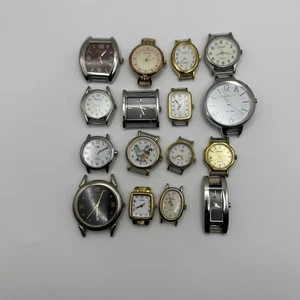 Pacchetto di 16 orologi al quarzo moderni/vintage non testati ricambi/riparazione/artigianato - Foto 1 di 8