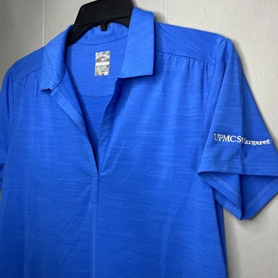 Camisa polo para mujer UPMC St Margaret Deep V Callaway Opti Dri S Golf 19x26 Foto 1 de 4