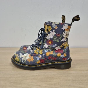 Dr Martens 1460 Pascal Darcy Wanderlust Flowers Floral Navy Leather Boot Uk 4 - Bild 1 von 9